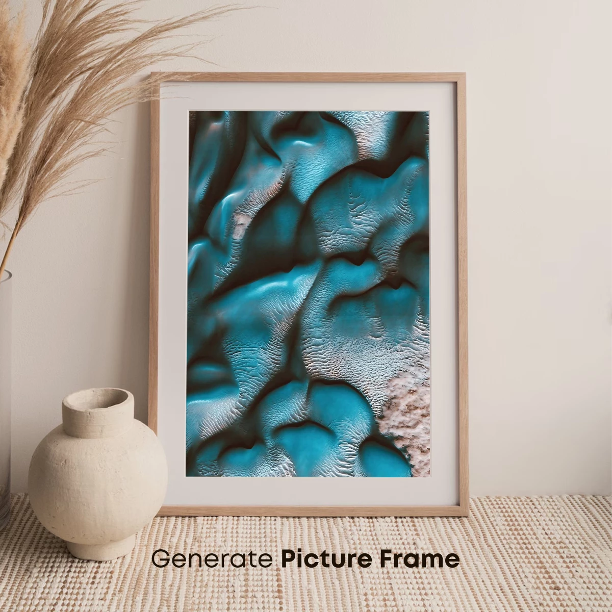 Martian Dunes in Teal Symphony - Image 7