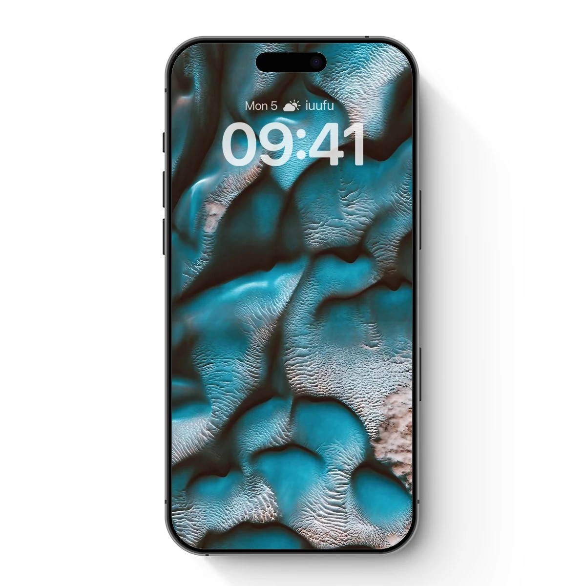 Martian Dunes in Teal Symphony