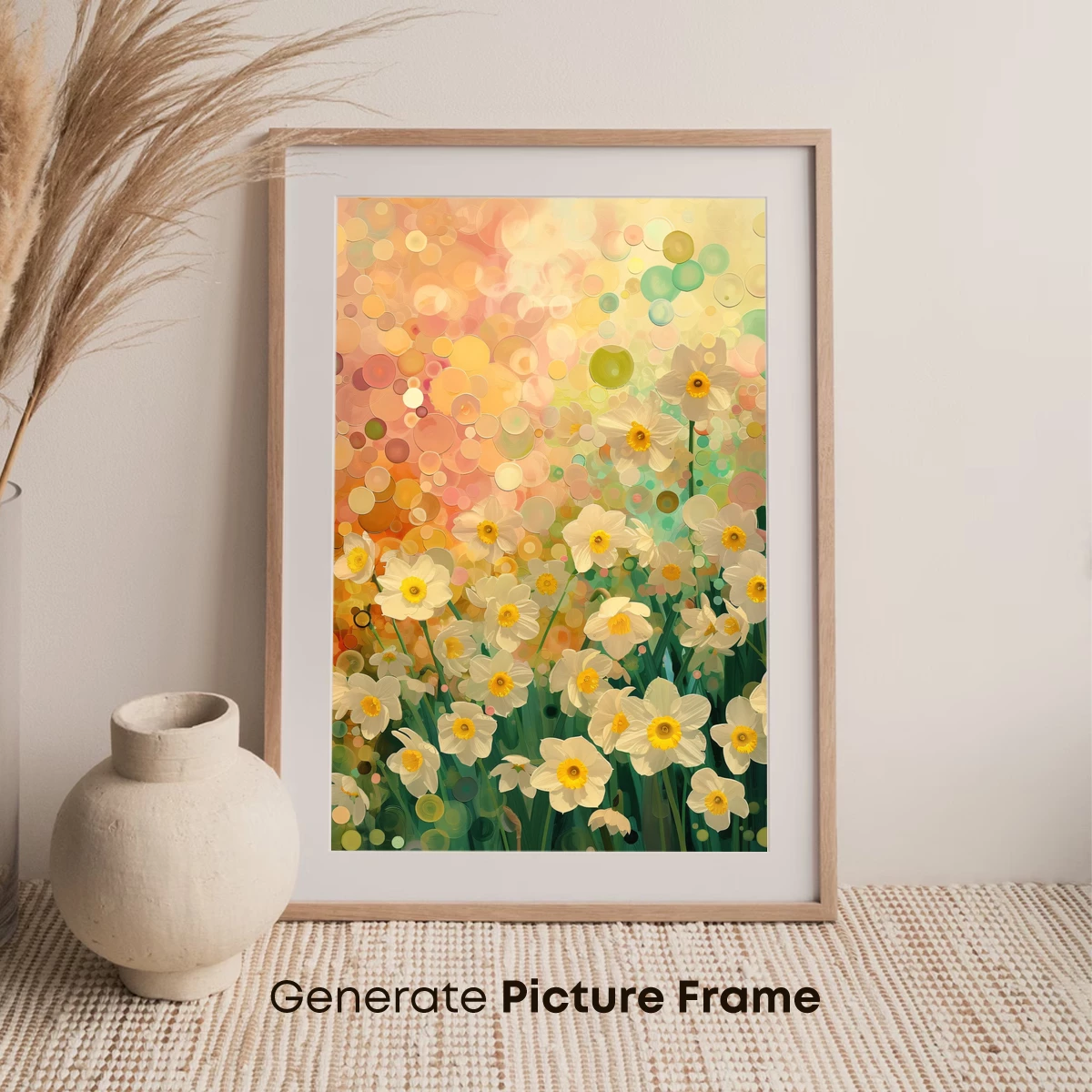 Dazzling Daffodils in a Dreamy Bubble Garden - Image 7