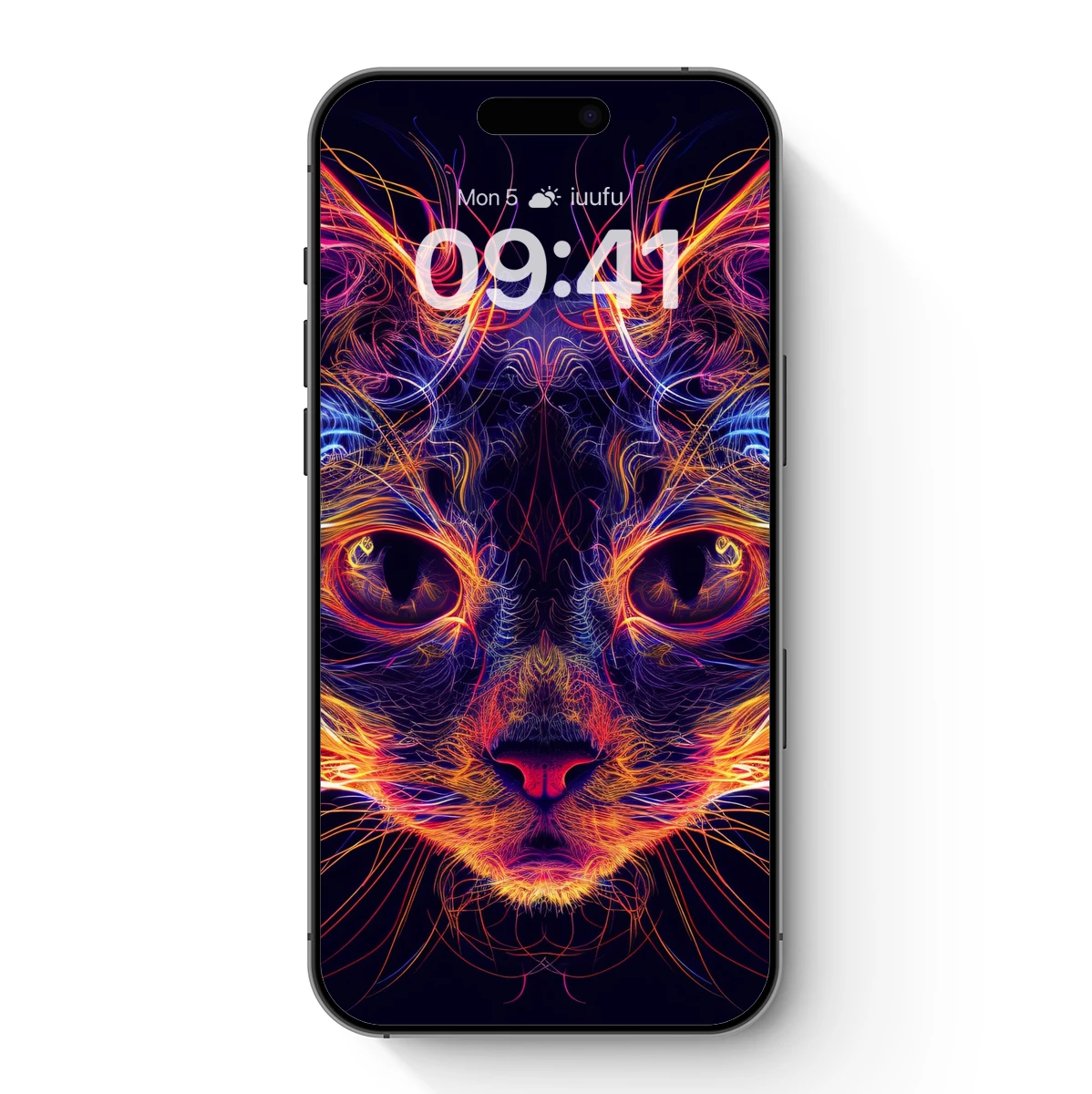 Neon Feline Symphony: Electric Whiskers and Vibrant Ears