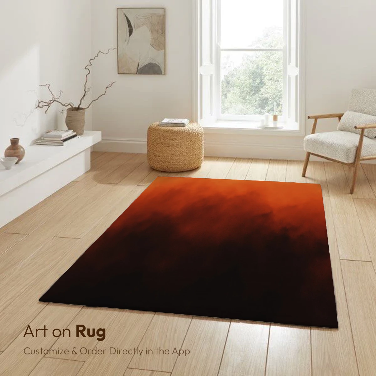 Fiery Sunset Veil: A Symphony of Smoke and Light - Image 5