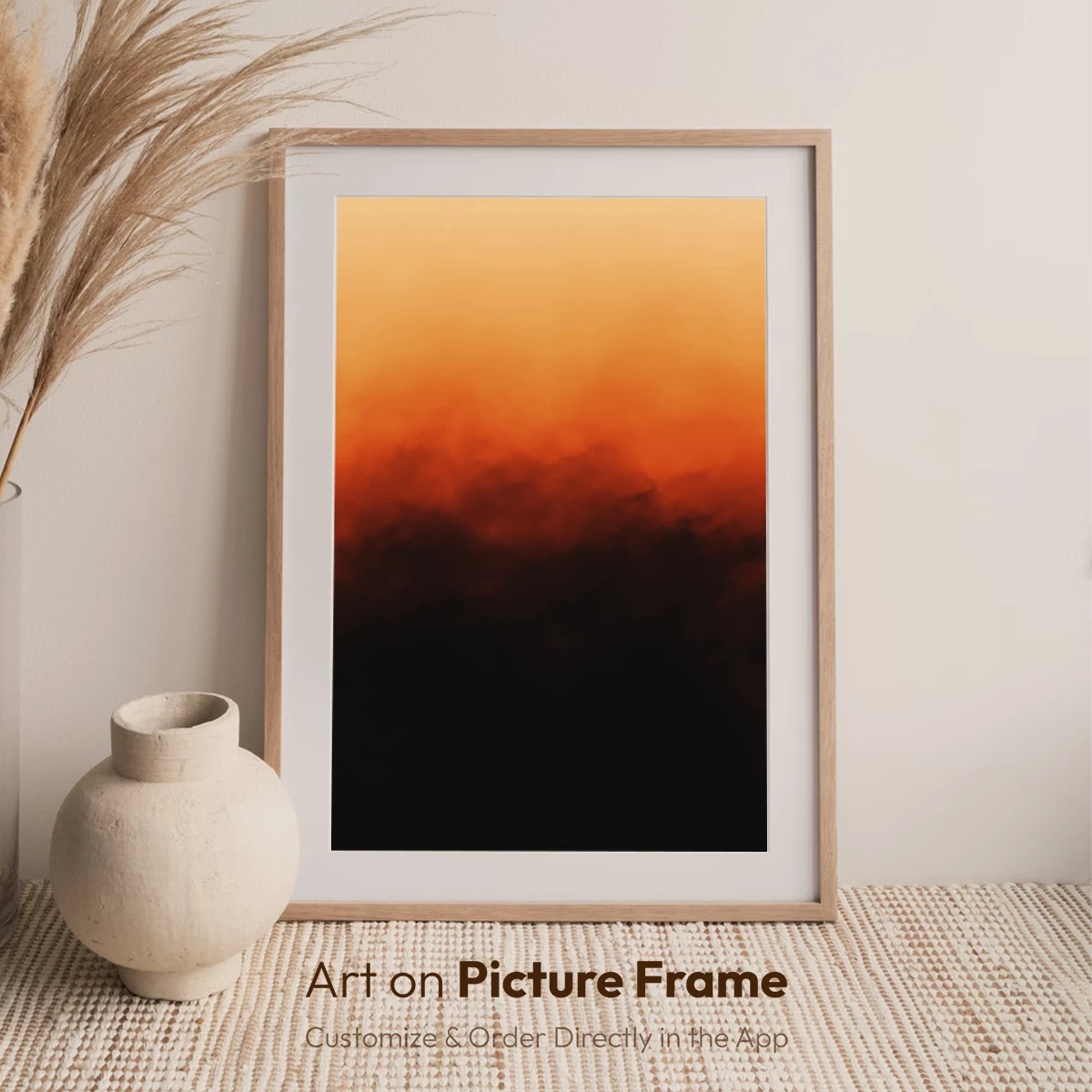 Fiery Sunset Veil: A Symphony of Smoke and Light - Image 6