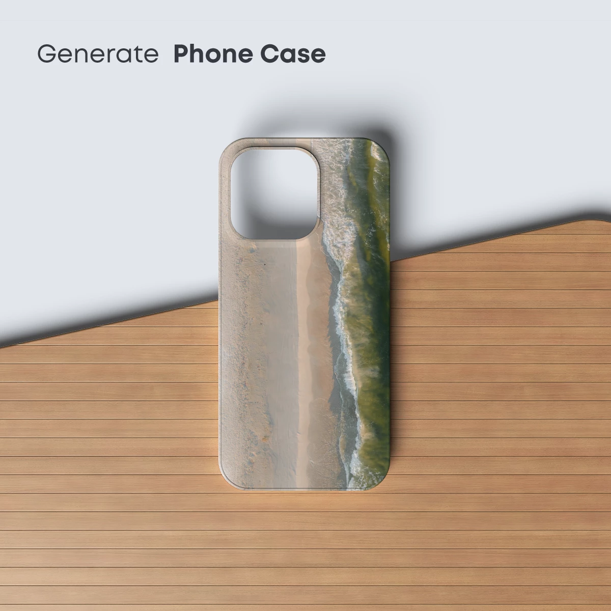 Aerial Serenity: Sandy Shore Meets Turquoise Waves - Image 3