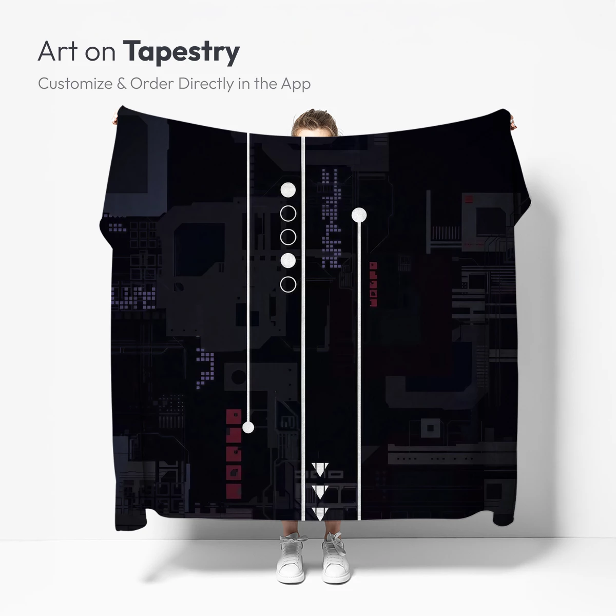 Circuit Symphony: Minimalist Tech Art - Image 4