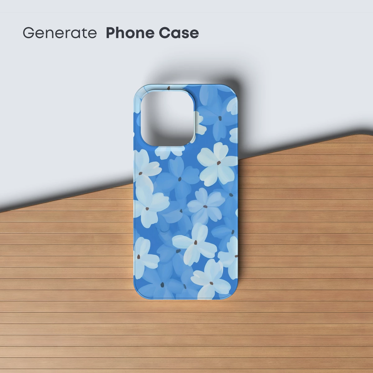 Ethereal Blue Blossoms: A Floral Symphony in Pastel Hues - Image 3