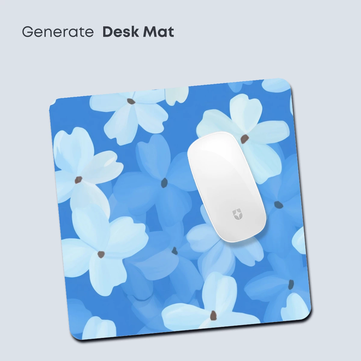 Ethereal Blue Blossoms: A Floral Symphony in Pastel Hues - Image 4