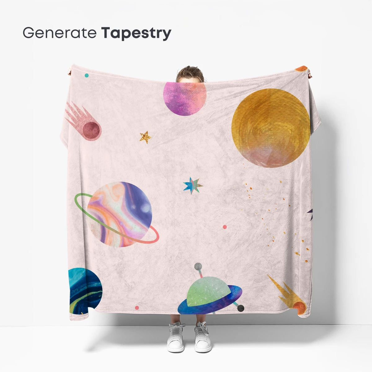 Cosmic Odyssey: Whimsical Planets and Rockets - Image 5