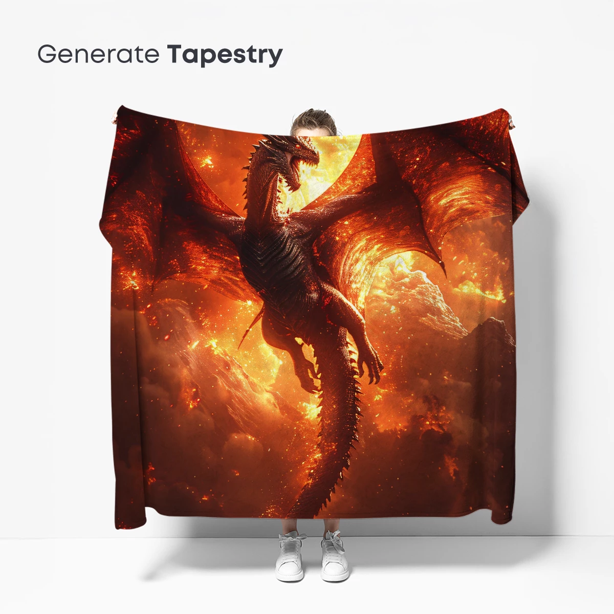 Fiery Dragon Ascending: Mythic Flames in the Sky - Image 5