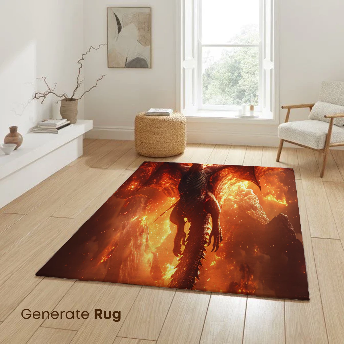 Fiery Dragon Ascending: Mythic Flames in the Sky - Image 6
