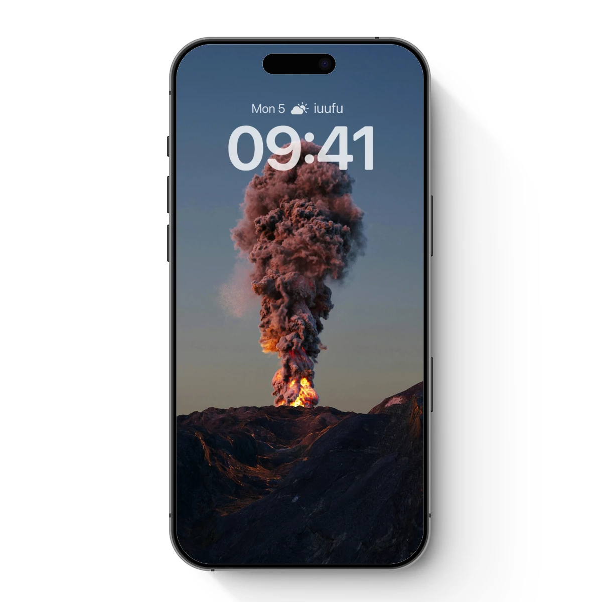 Erupting Volcano at Dusk: Nature's Fury Unleashed