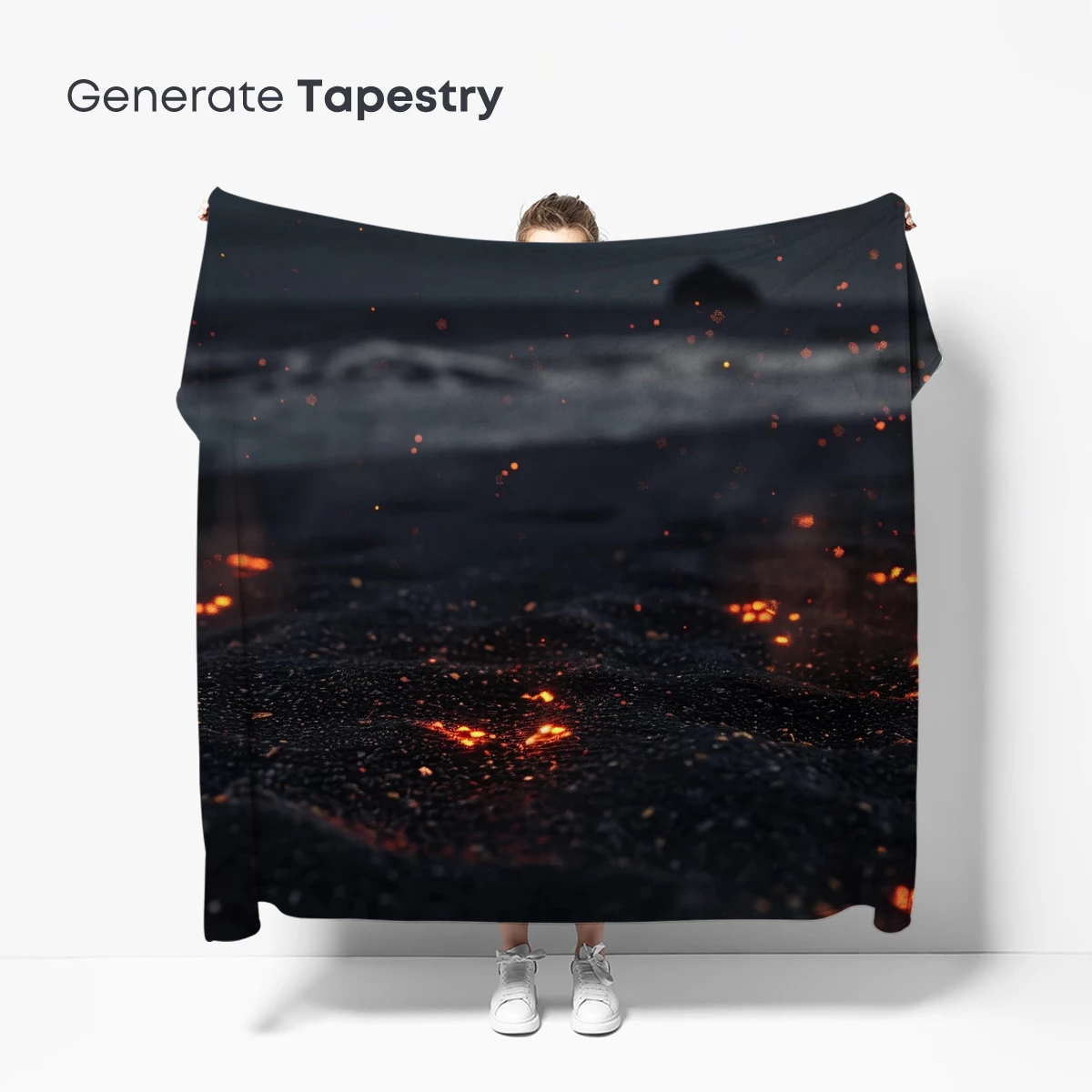 Emberlit Shore: Fusion of Fire and Sea - Image 5