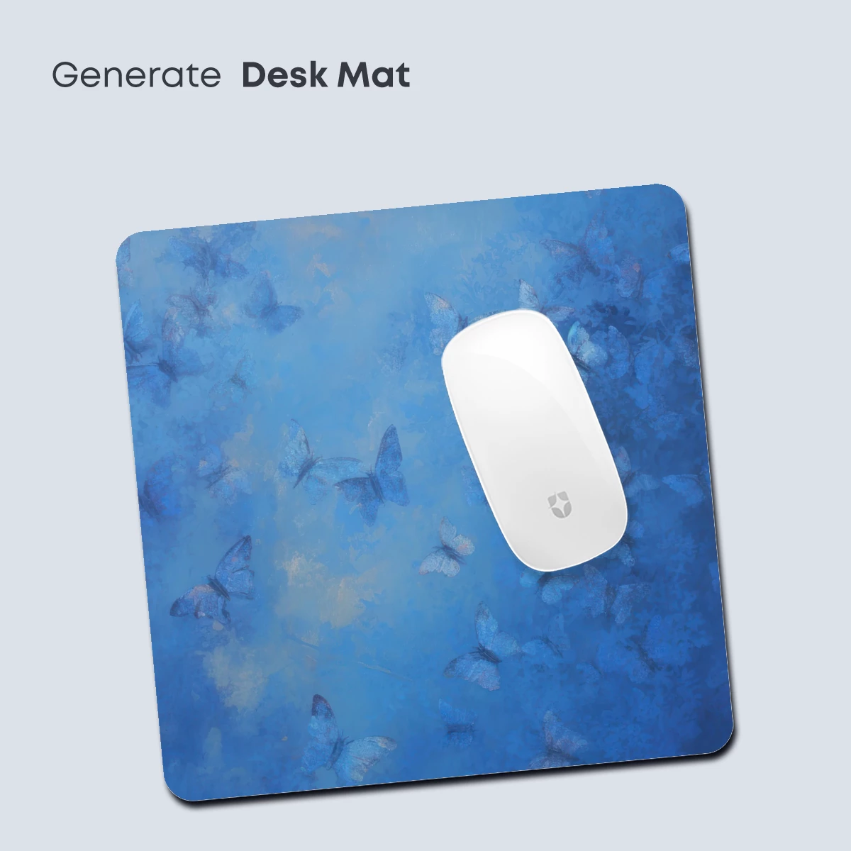 Blue Butterfly Swarm: Ethereal Flight in Monochrome - Image 4