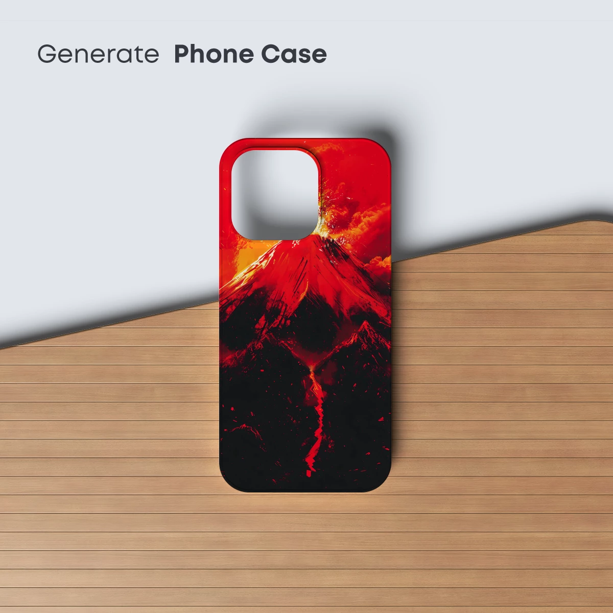 Erupting Inferno: Fiery Volcano Art - Image 3