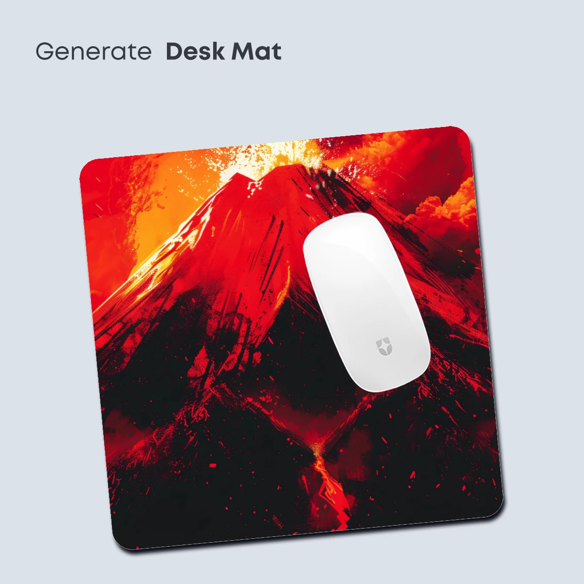 Erupting Inferno: Fiery Volcano Art - Image 4