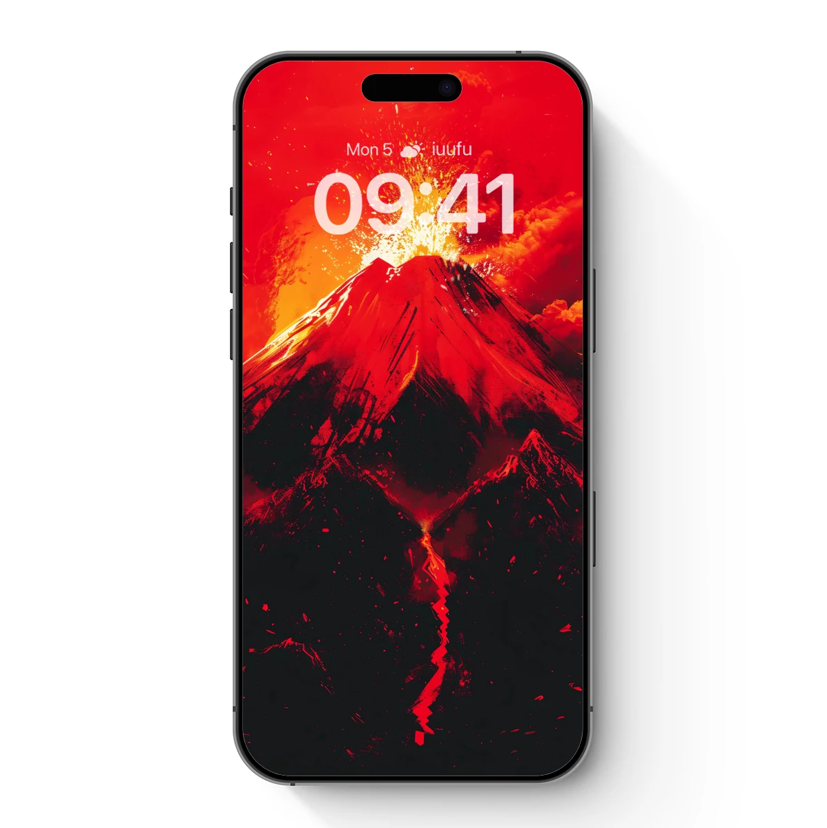 Erupting Inferno: Fiery Volcano Art