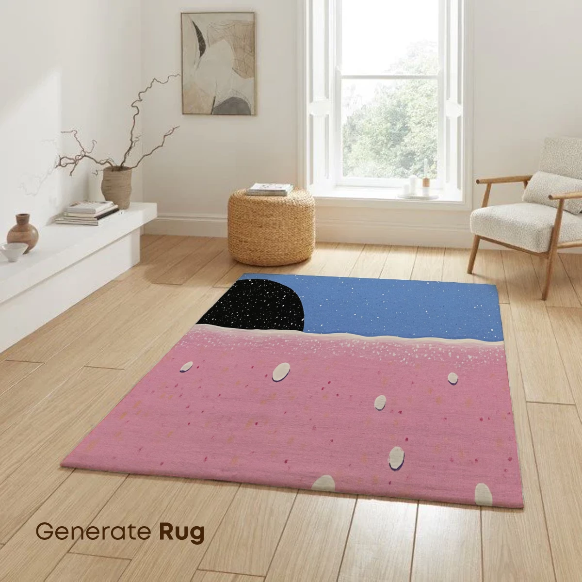 Cosmic Bubble Beach: Surreal Pink Shoreline - Image 6