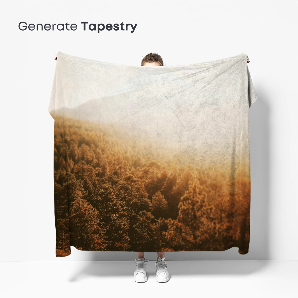 Golden Forest Whisper: Sunlit Canopy Majesty - Image 5