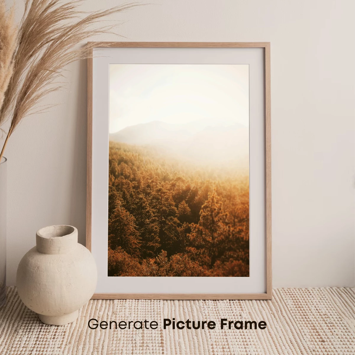 Golden Forest Whisper: Sunlit Canopy Majesty - Image 7