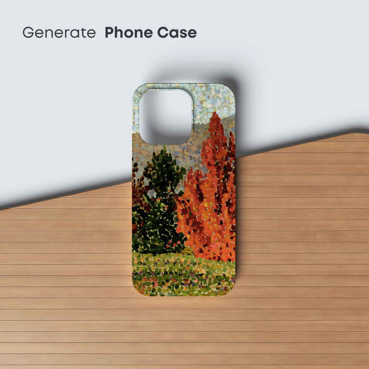 Autumn Blaze: Impressionist Forest Glow - Image 3