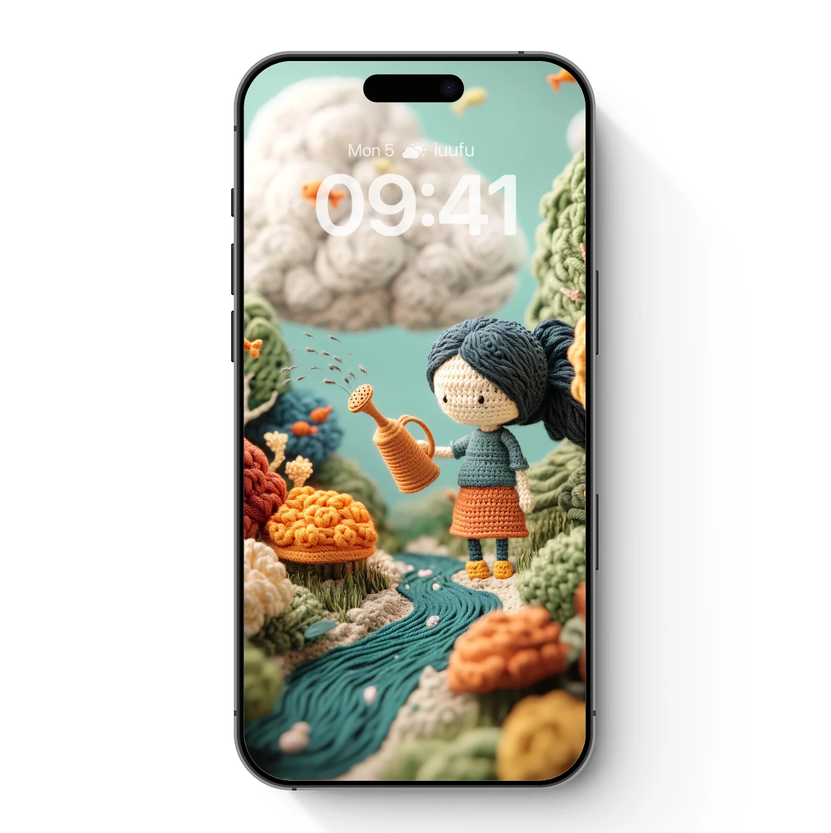 Crochet Wonderland: Whimsical Gardener in Yarn Forest