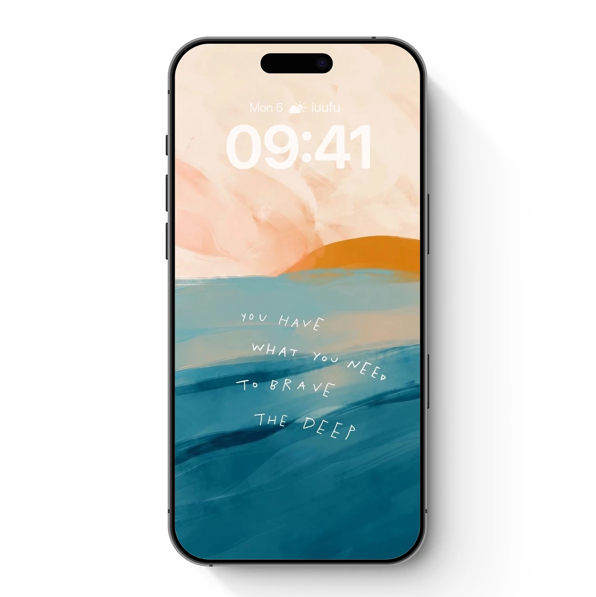 Brave the Deep: Abstract Ocean Sunset