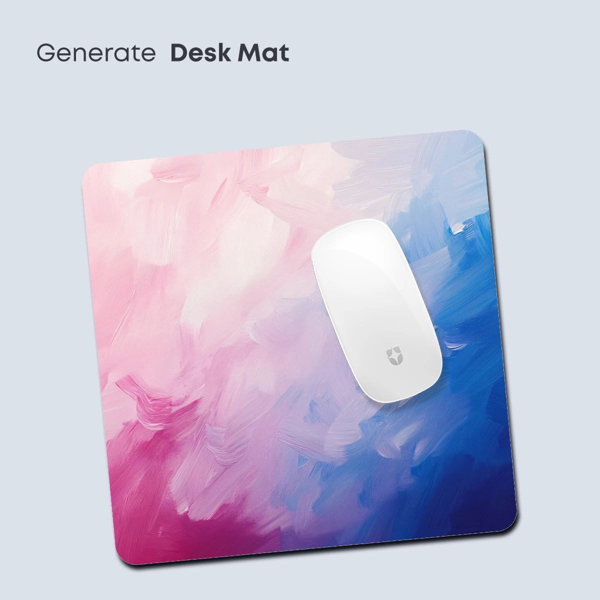 Abstract Brushstroke Symphony: Pink and Blue Fusion - Image 4