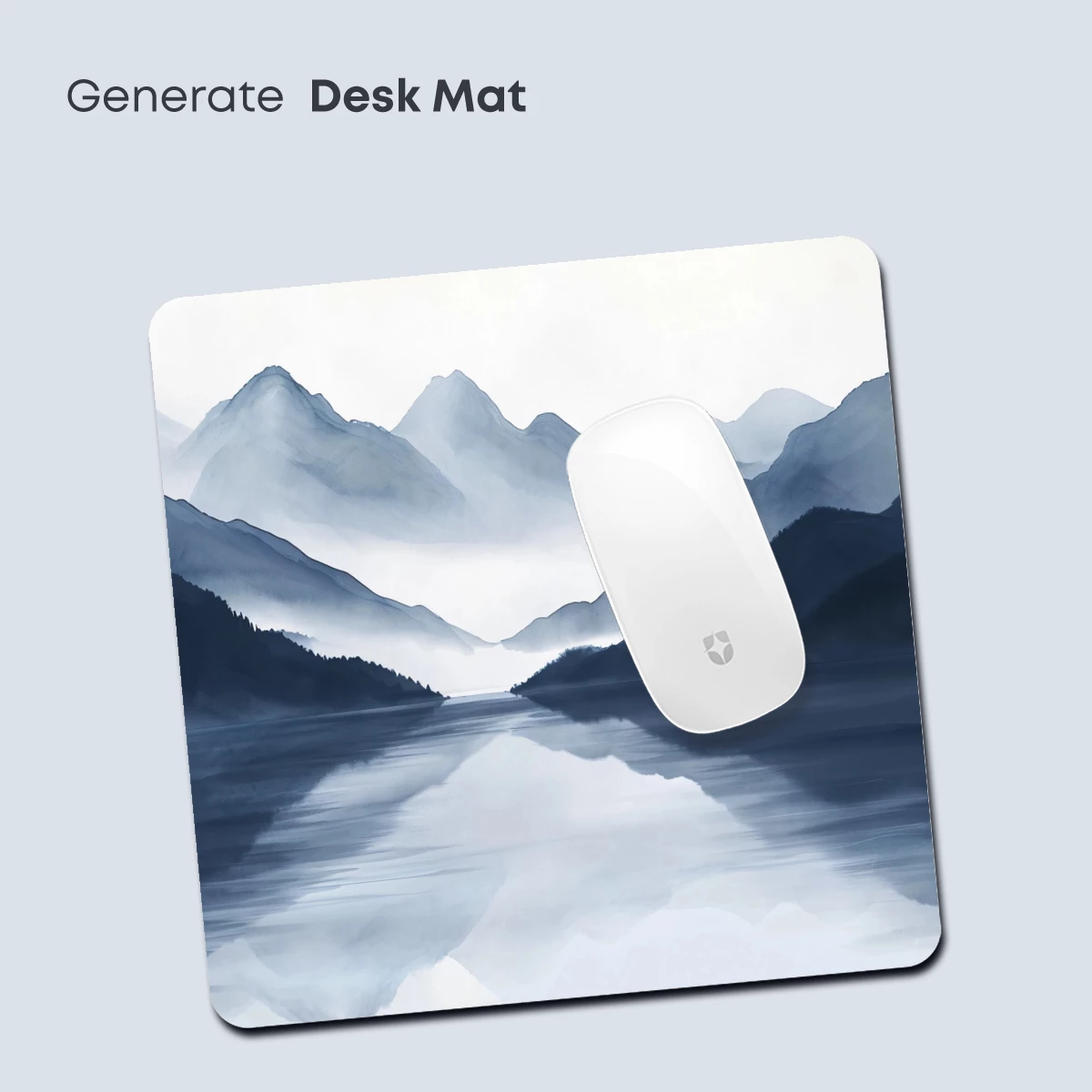 Misty Mountain Reflections: Zen Watercolor Serenity - Image 4