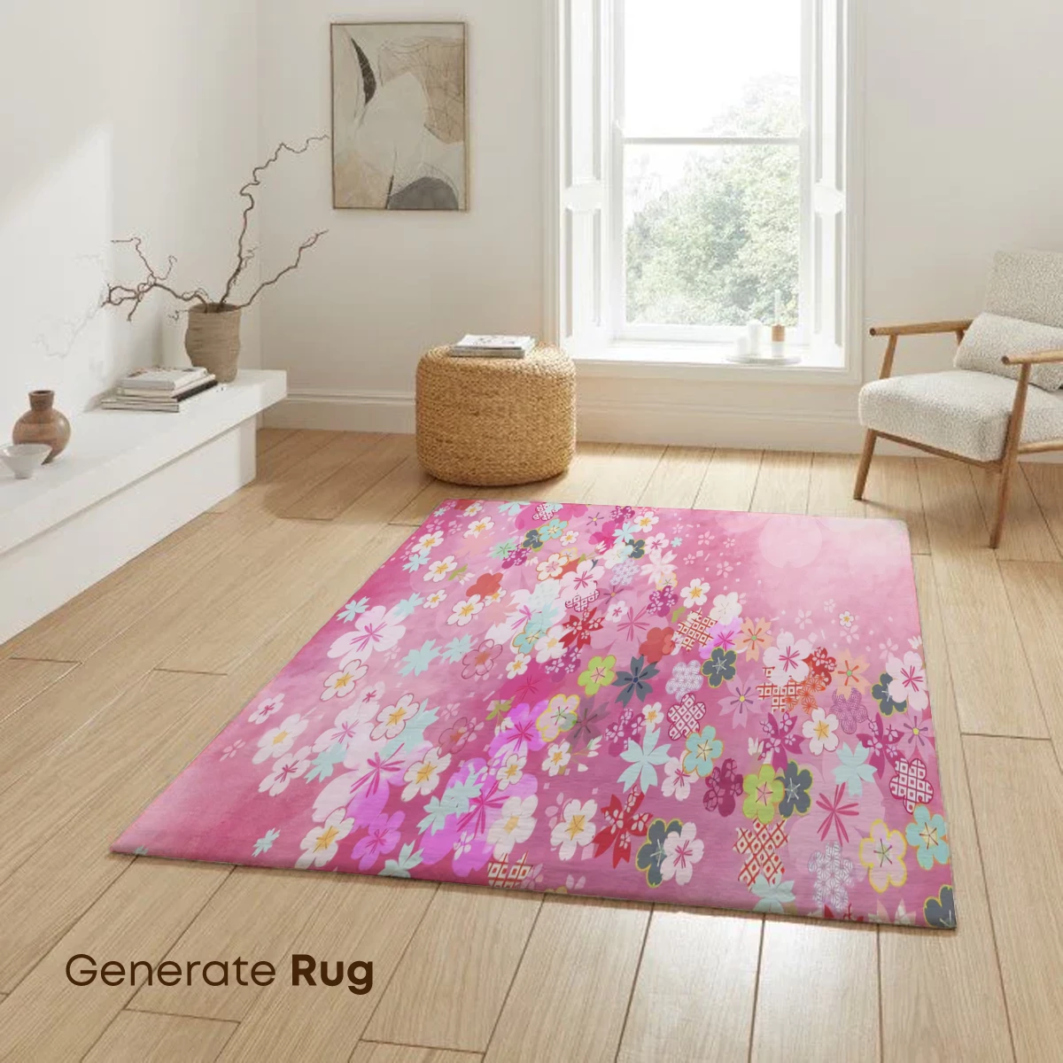 Blossom Symphony: A Watercolor Floral Dance - Image 6