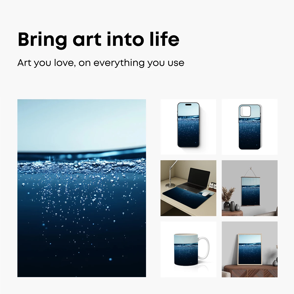 Deep Blue Serenity: Water's Whispering Surface - Image 2