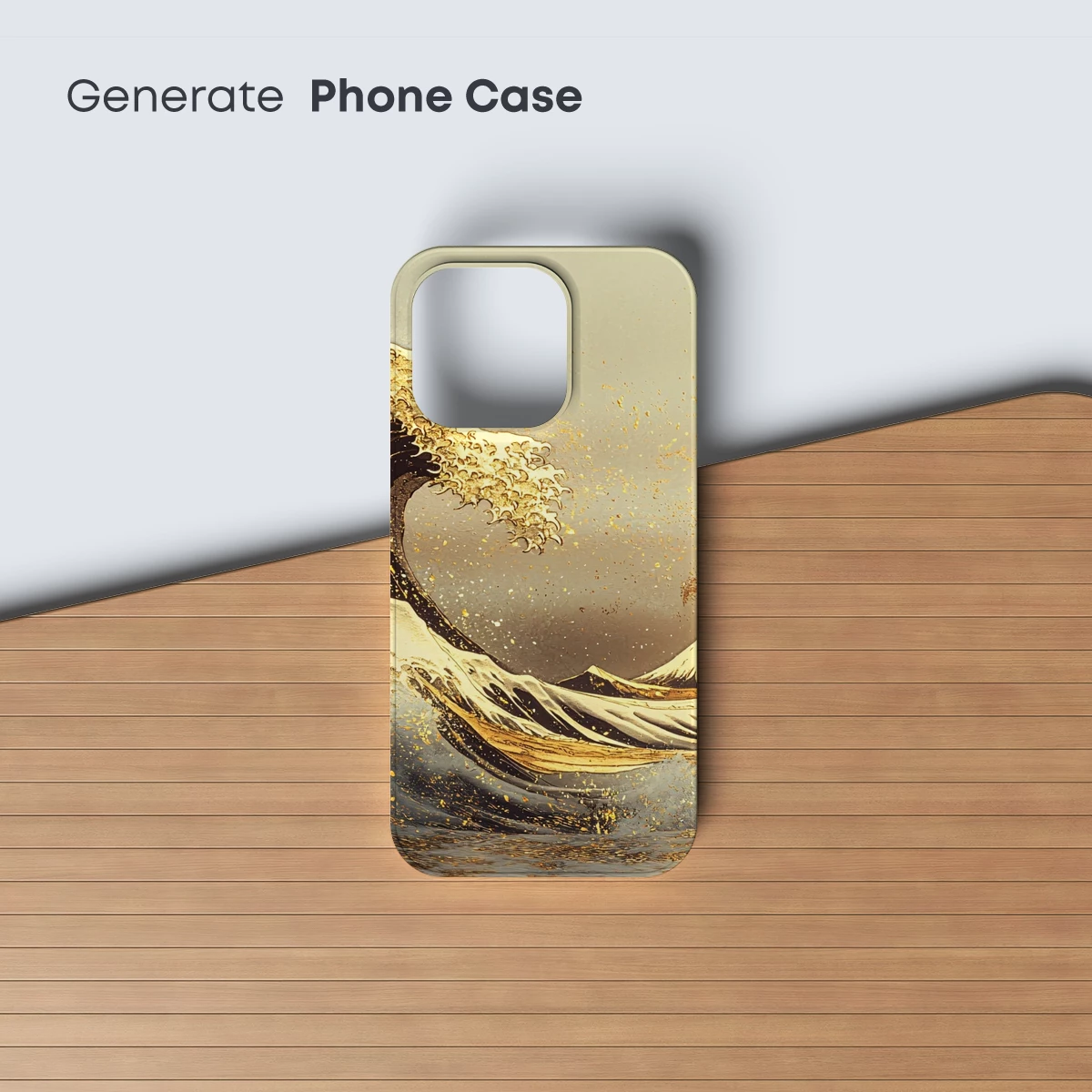 Golden Hokusai Wave: Fusion of Tradition and Modernity - Image 3