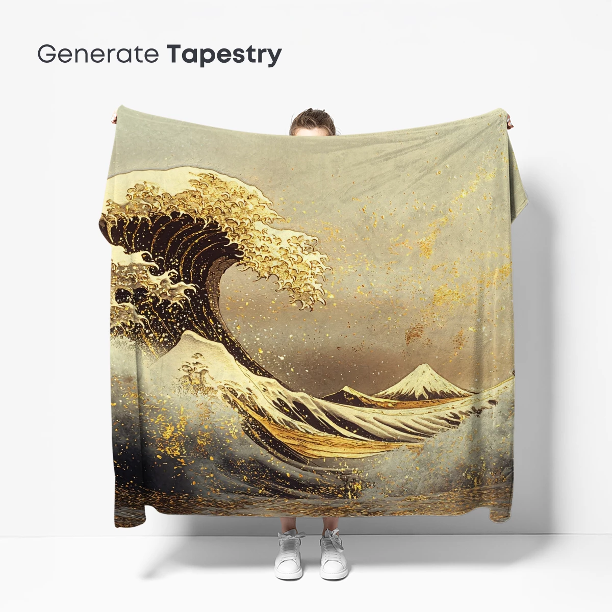 Golden Hokusai Wave: Fusion of Tradition and Modernity - Image 5