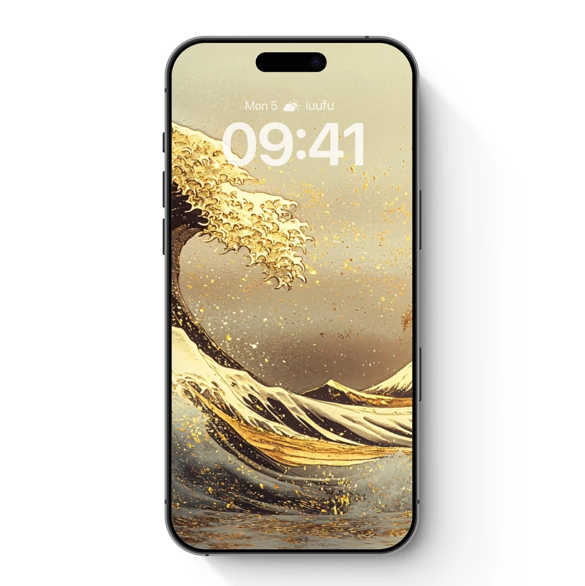 Golden Hokusai Wave: Fusion of Tradition and Modernity