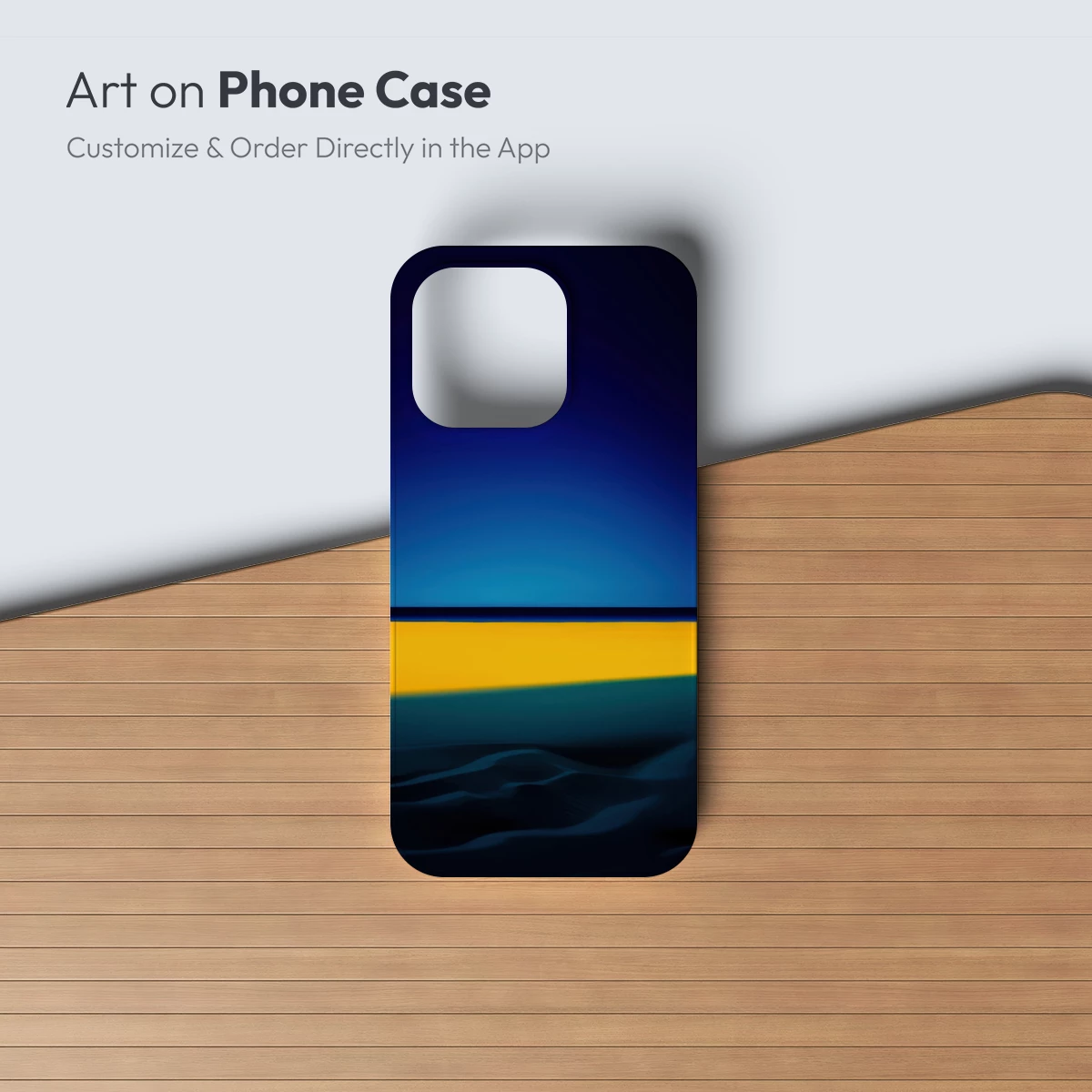 Desert Horizon Glow: Minimalist Sunset Symphony - Image 3