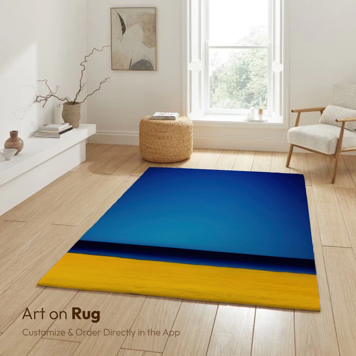 Desert Horizon Glow: Minimalist Sunset Symphony - Image 6