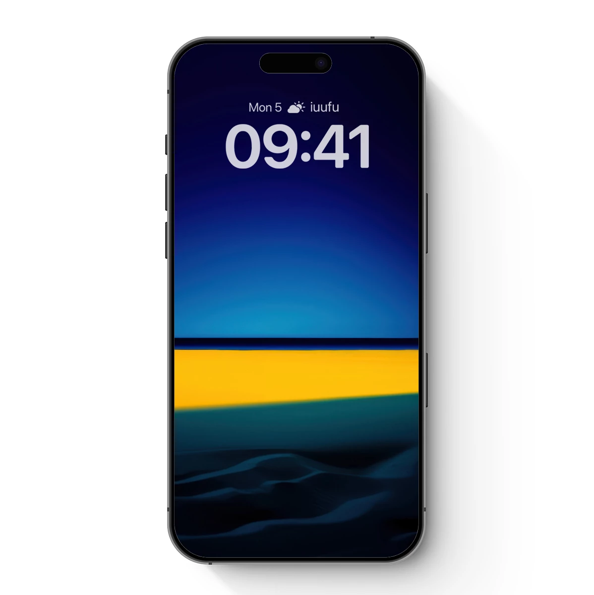 Desert Horizon Glow: Minimalist Sunset Symphony