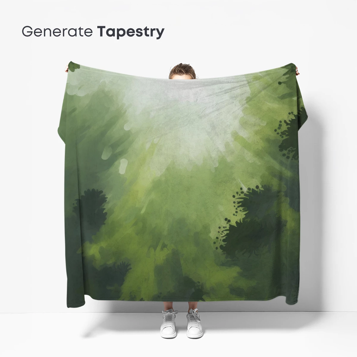 Enchanted Forest Glow: Abstract Nature Art - Image 5