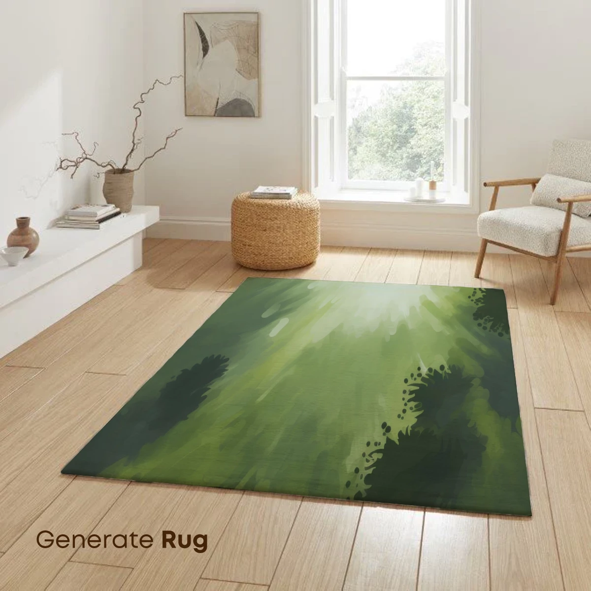 Enchanted Forest Glow: Abstract Nature Art - Image 6