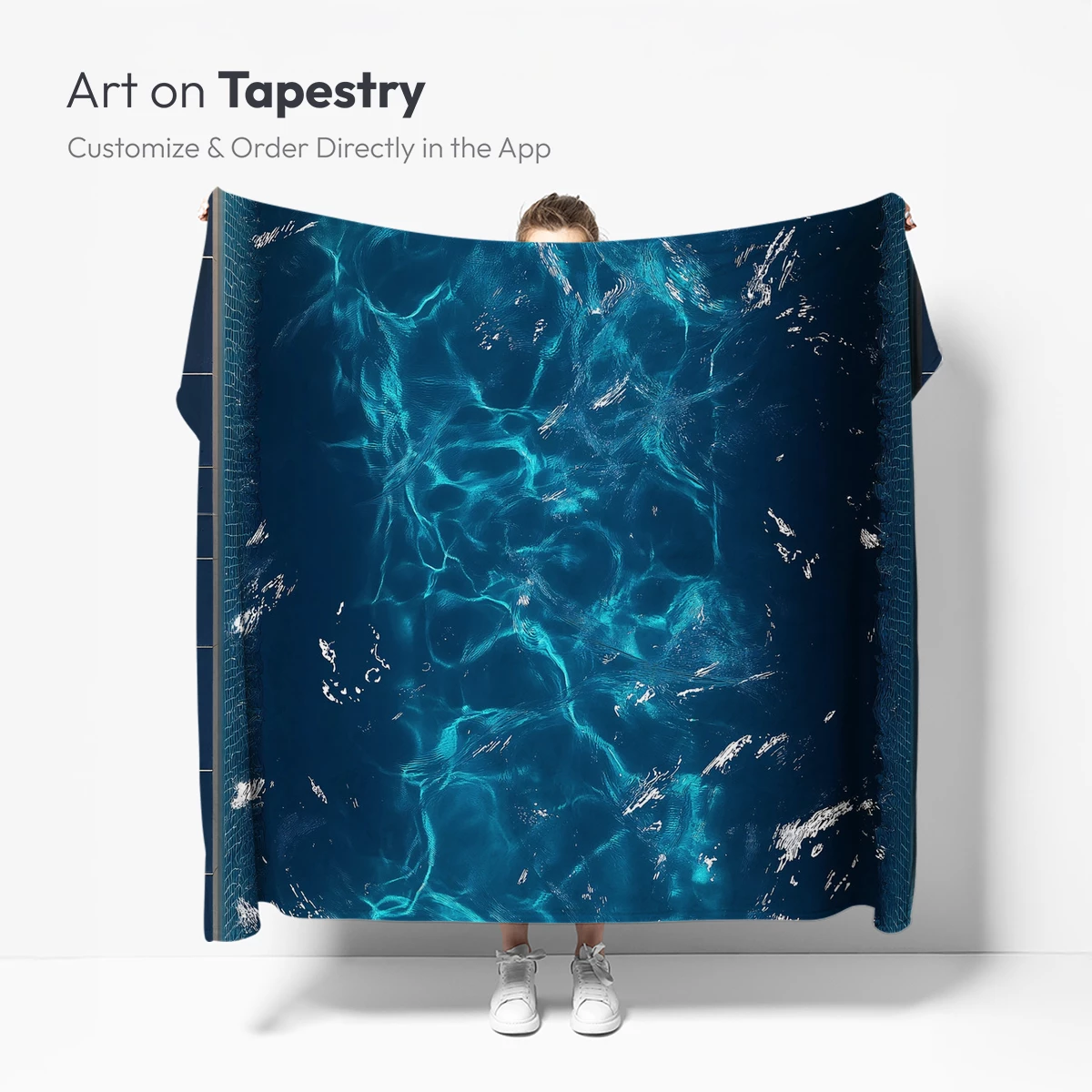 Deep Blue Abyss: Illuminated Pool Illusion - Image 5