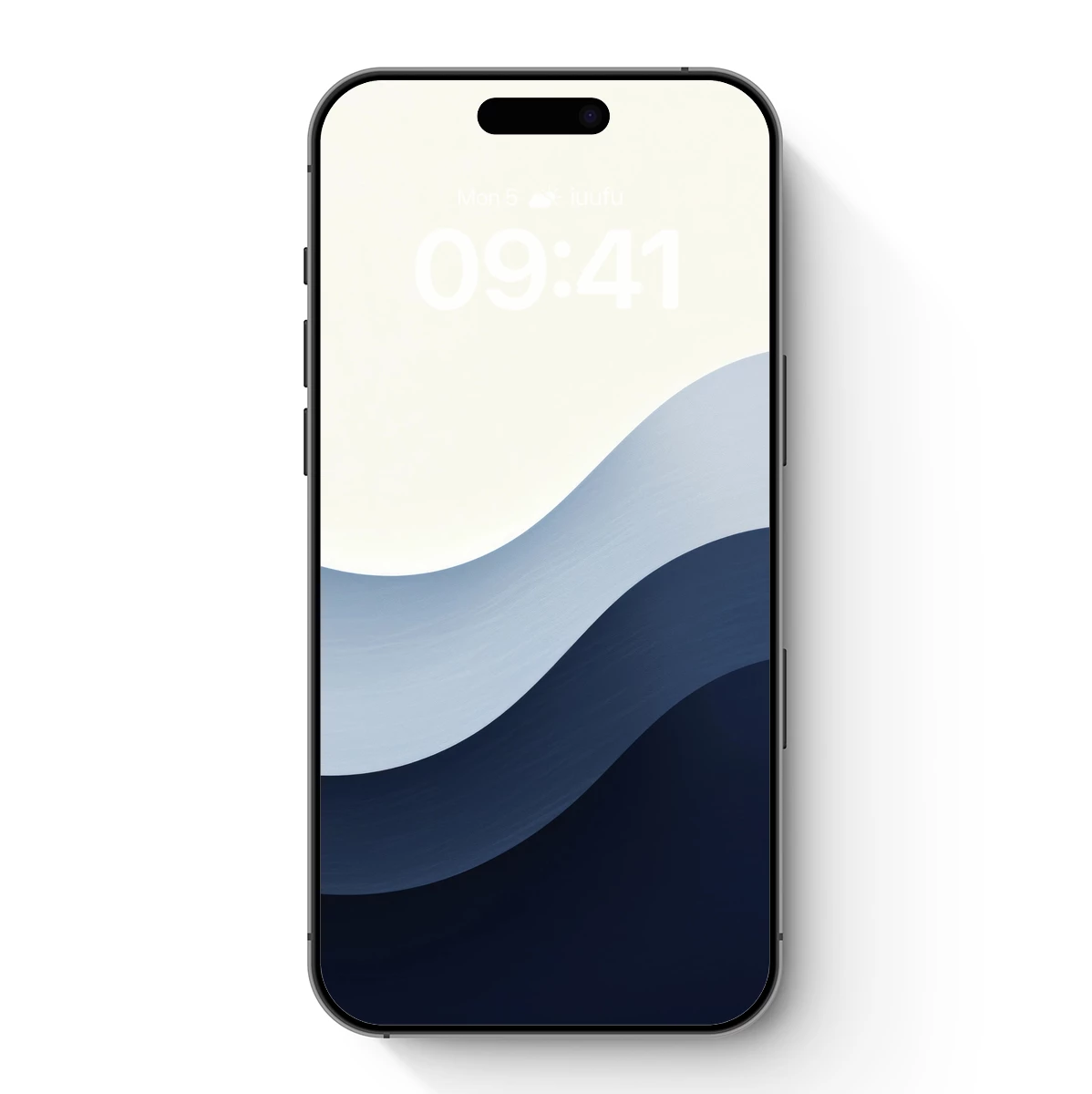 Elegant Wave Gradient: Abstract Fluidity in Shades of Blue