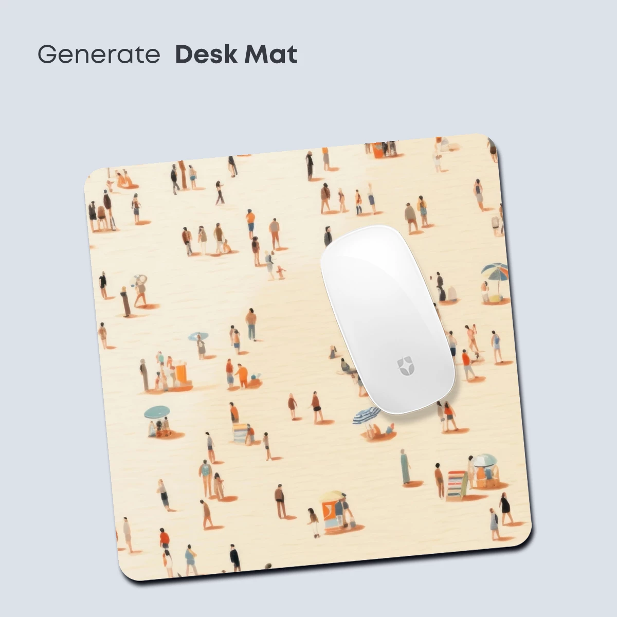 Beach Day Bliss: A Miniature Crowd Symphony - Image 4