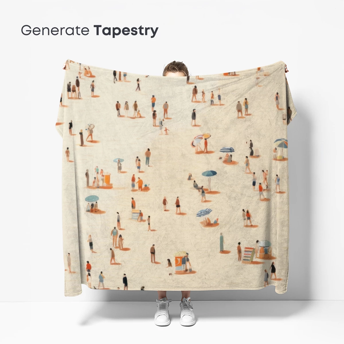 Beach Day Bliss: A Miniature Crowd Symphony - Image 5