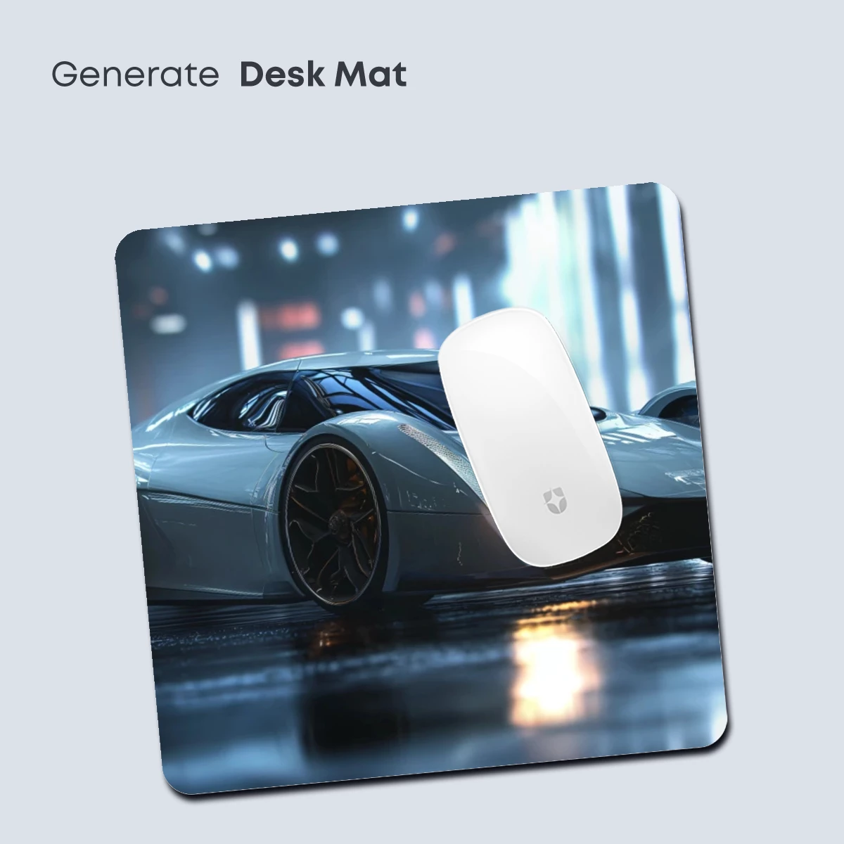 Futuristic Supercar in Neon Rain - Image 4