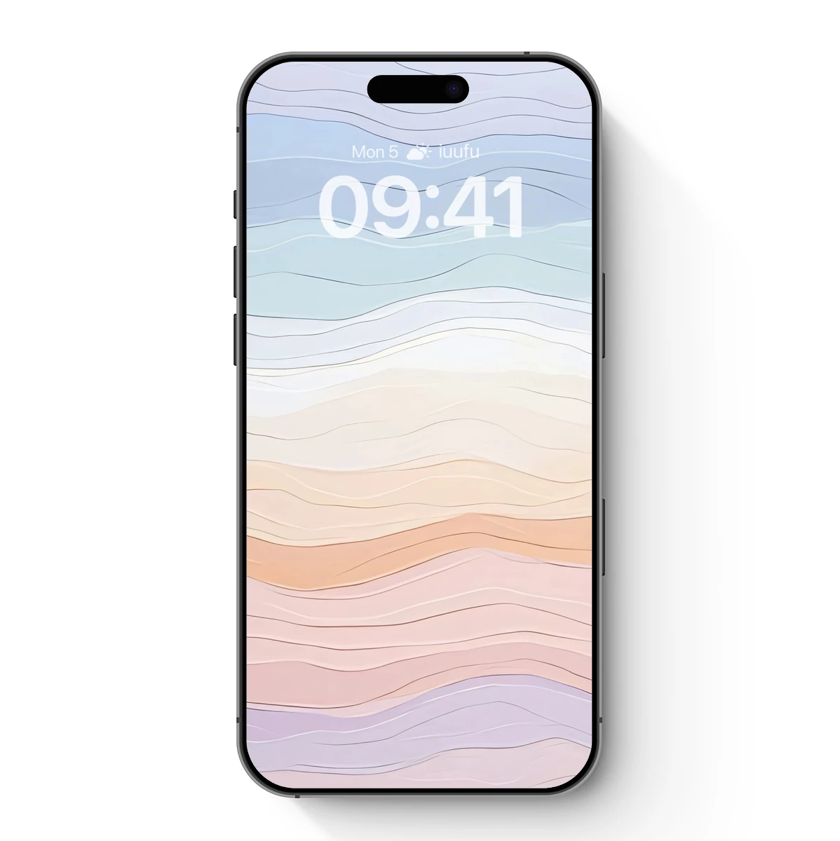 Flowing Pastel Waves: A Digital Abstract Symphony