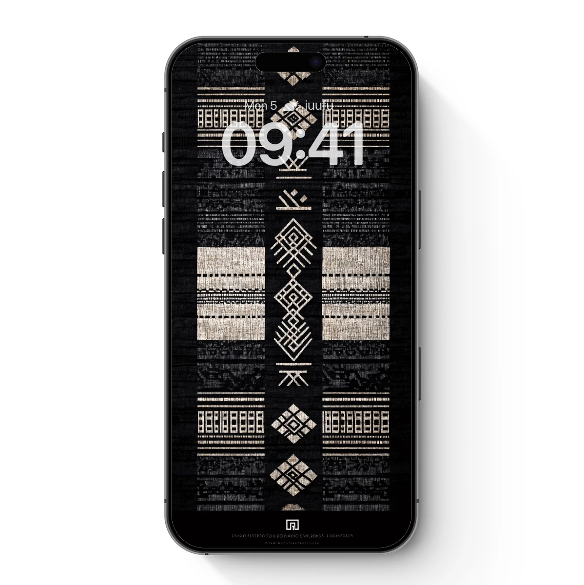 Geometric Tribal Odyssey: Monochrome Symmetry