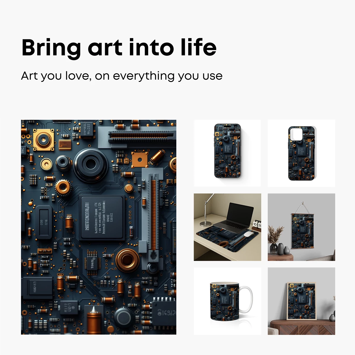 Circuit Symphony: Futuristic Tech Artistry - Image 2