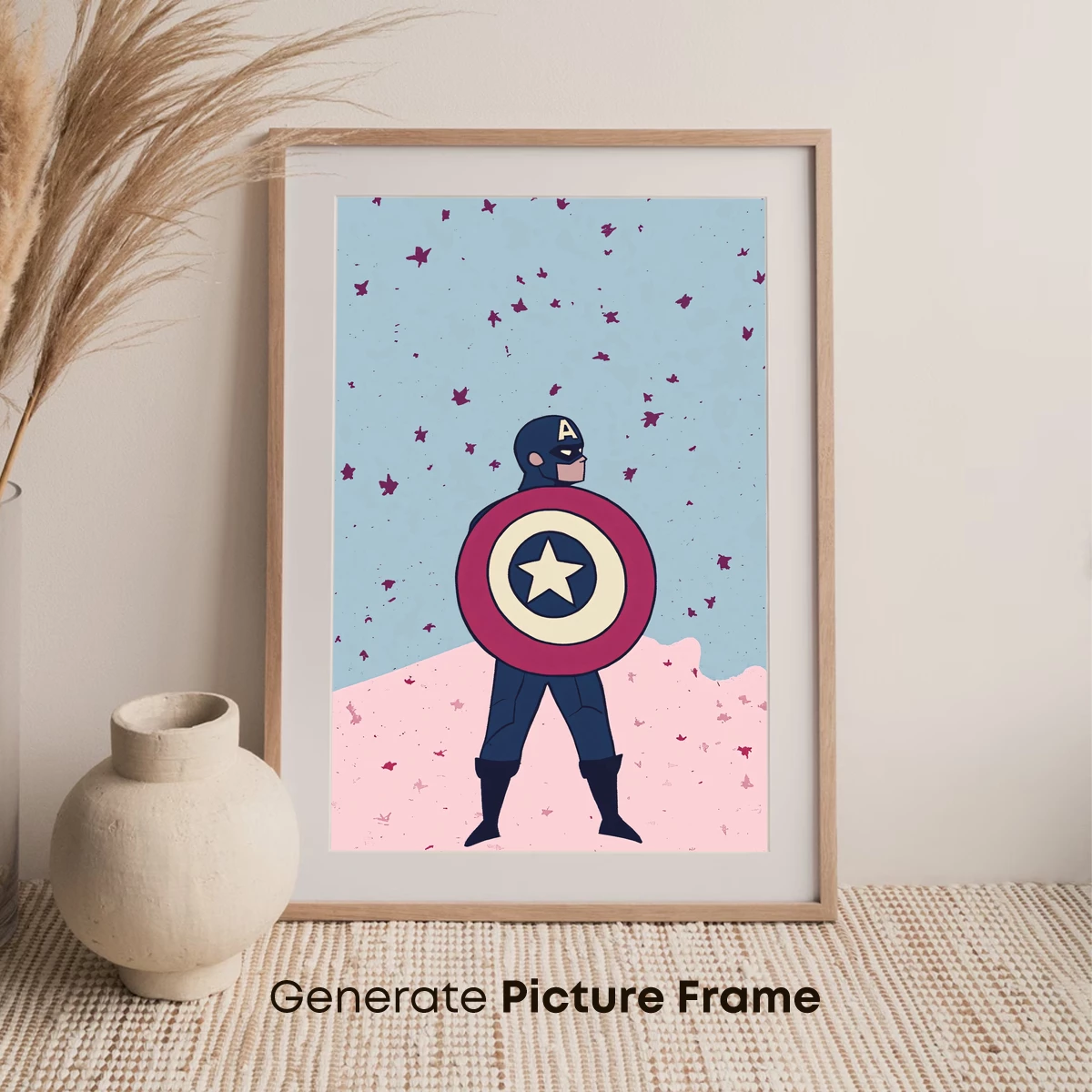 Captain's Dreamy Odyssey: Shield & Butterflies - Image 7