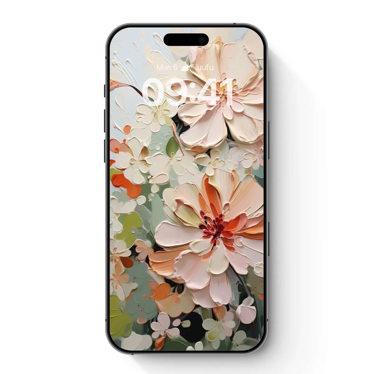Impasto Floral Symphony: Textured Blossoms in Pastel Harmony Impasto Floral Symphony: Textured Blossoms in Pastel Harmony