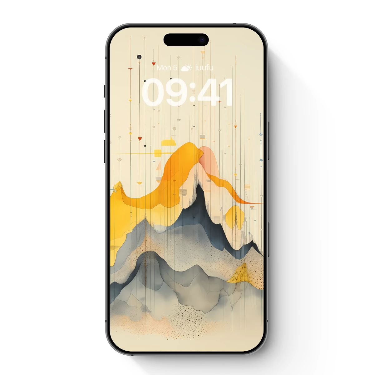 Abstract Mountain Symphony: Geometric Nature Fusion