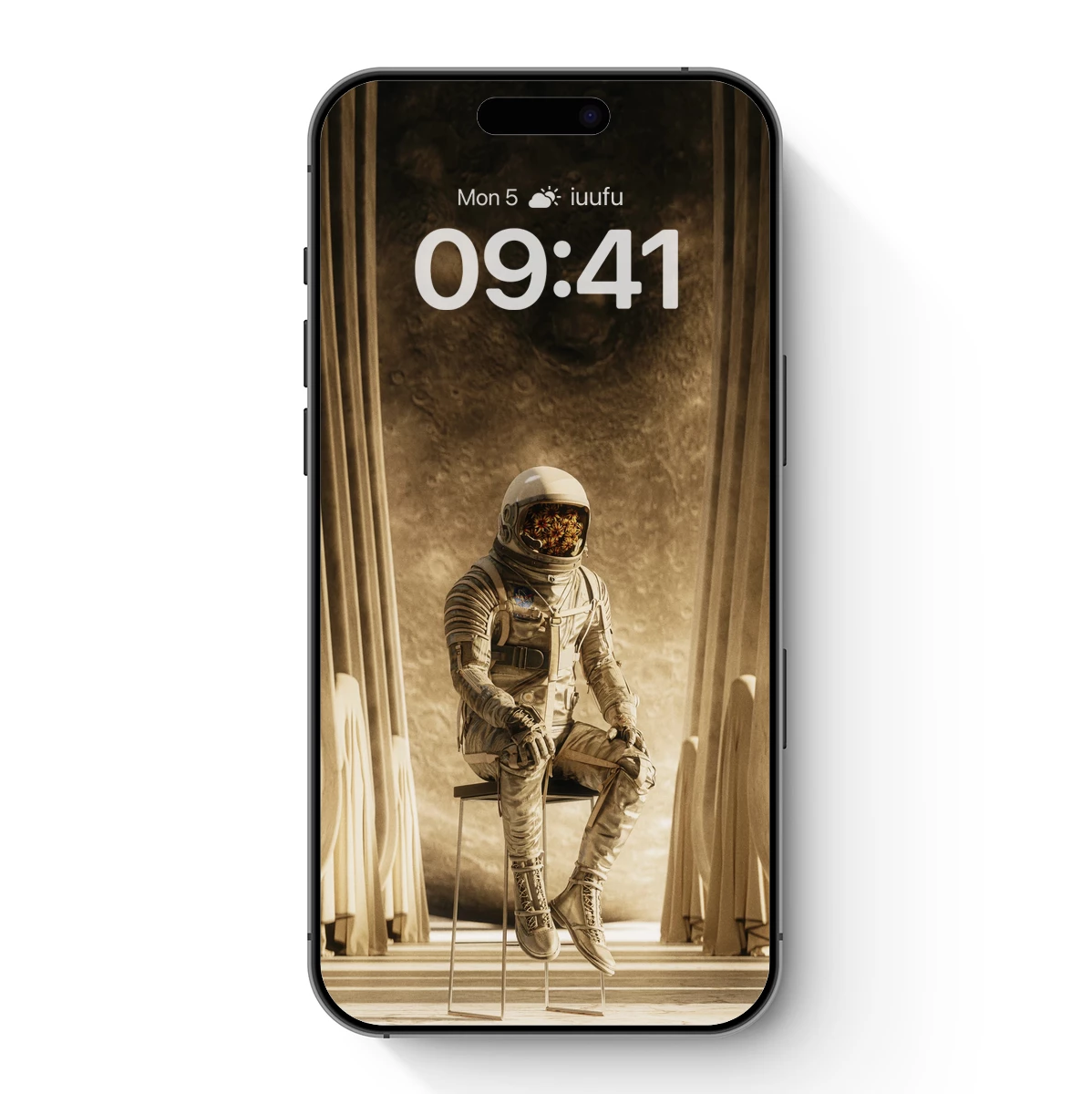 Astronaut in Contemplation: Surreal Lunar Throne