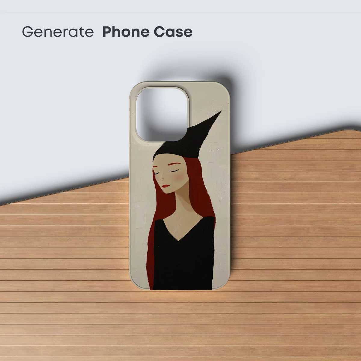 Ethereal Redhead in Midnight Veil - Image 3